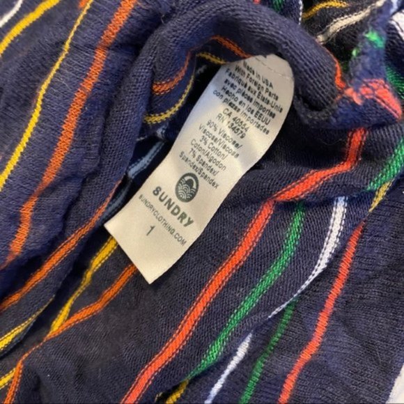 Sundry Kimono-Sleeve Striped Pullover Soft Sweatshirt Size 1 (S) - Picture 10 of 12